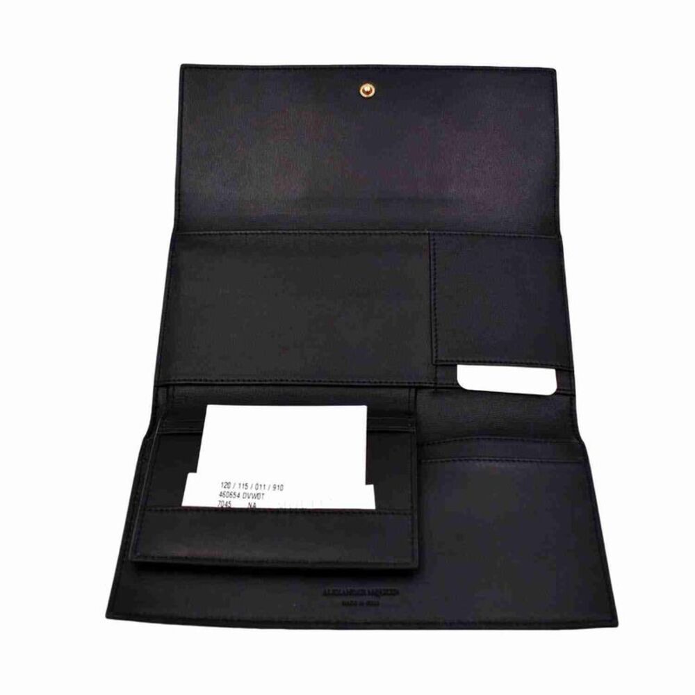 Alexander McQueen Women's Long Gold Metallic Leather Wallet Clutch (Pre-Owned) - Picture 4 of 4